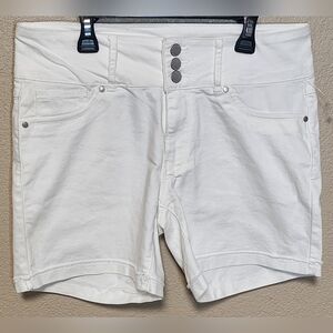 Workshop Republic Clothing Women's High Waisted White Denim Shorts Size 6